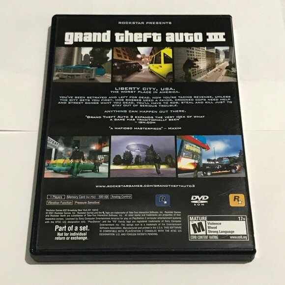 PS2 Grand Theft Auto 3 GTA 3 PlayStation 2 - Picture 2 of 4